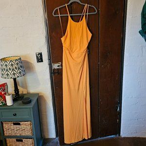 Express NWT yellow halter maxi